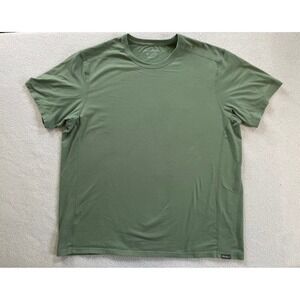 Eddie Bauer Mens Extra Large T-Shirt Green FreeDry Performance Stretch Tee Hike